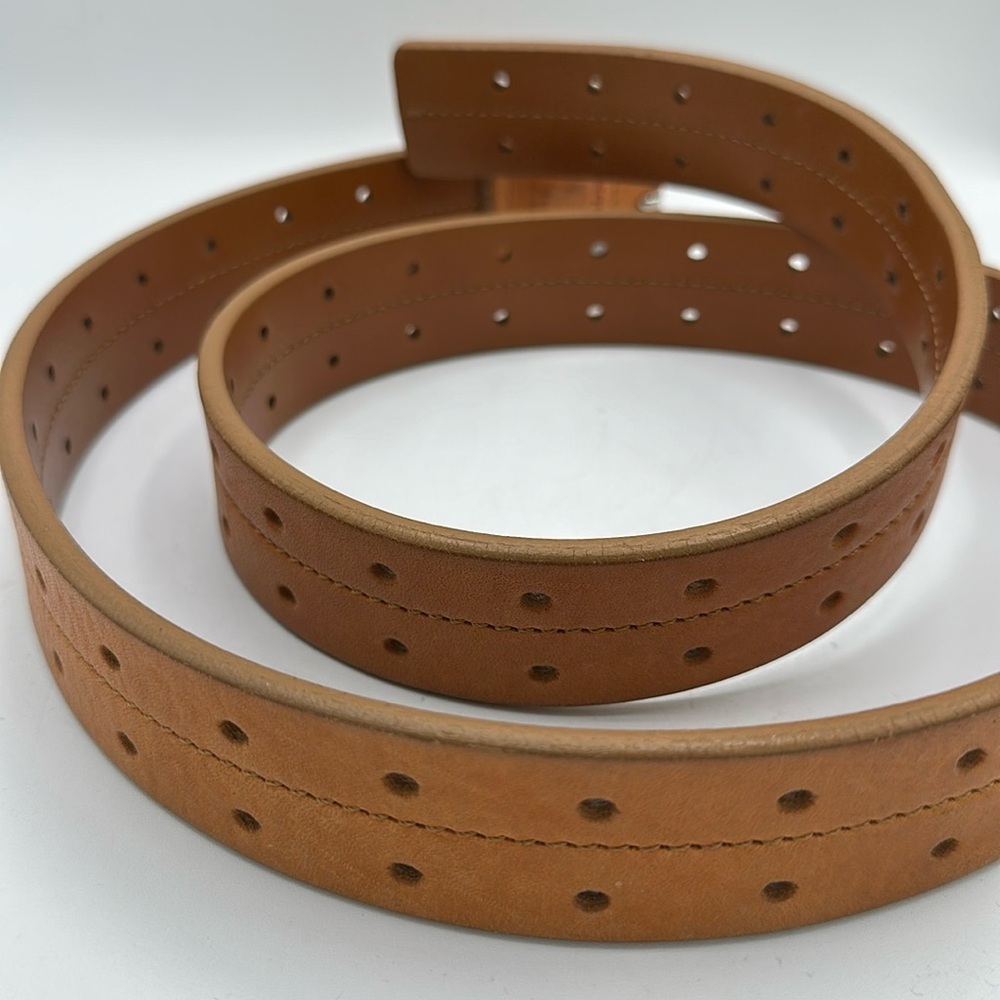 Shinola Detroit rare two-prong tan leather belt, size 42 - Picture 8 of 9